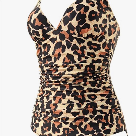 Women V Neck One Piece Swimsuit size XL - Picture 3 of 4